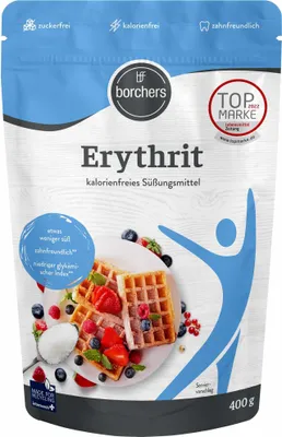 Produktbild von BORCHERS Erythrit, Kristalline Streusüße, 400g