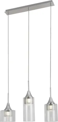 Productafbeelding van Rabalux 6350 Hanglamp Candice LED 15, metaal en glas, chroomkleurig