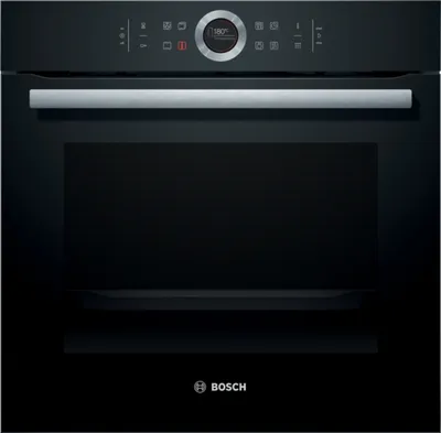 Produktbild von Bosch HBG675BB1 Series 8 EEK: vstavaná rúra A+, šírka 56 cm, objem 71 l, 4D horúci vzduch, AutoPilot 10, pyrolýza, čierna