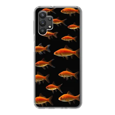Produktbild von MuchoWow® Handyhülle Schutzhülle Hülle für Samsung Galaxy A32 5G Goldfisch - Tiere - Schwarz Silikon Softcase Handy Hülle - Softcase