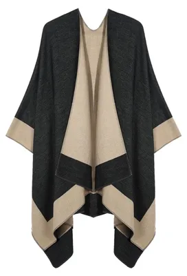 Imagen del producto de Solidchoice - Poncho-bufanda para mujer, confeccionado en tejido de punto