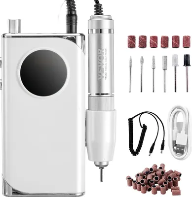 Zdjęcie produktu dla Frezarka do paznokci 40000RPM bezprzewodowa LCD – manicure/pedicure