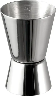 Produktbild von APS 93120 Barmaß, Edelstahl, Volumen 20 / 40 ml, Skalierung innen 1 + 2 cl / 2 + 3 + 4 cl, Ø 4 / 4,5 cm, Höhe 7 cm