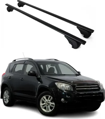 Image de Barres de toit Transversales pour Toyota RAV4 2005-2012 Fer Noir
