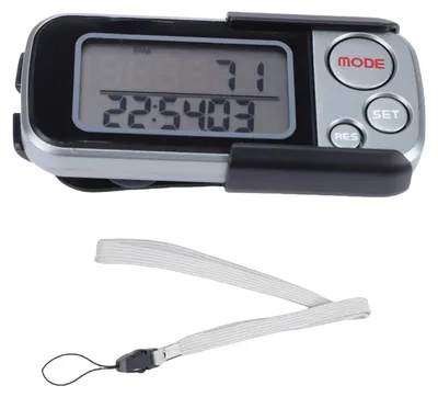 Zdjęcie produktu dla 3D krokomierz do chodzenia, wyświetlacz LCD, 30-dniowa pamięć, monitor aktywności, licznik kalorii z klipsem i paskiem, dla mężczyzn i kobiet