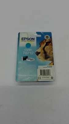 Produktbild von Epson Cheetah Singlepack Cyan T0712 DURABrite Ultra Ink, Standardertrag, Cyan, 5,5 ml, 1 Stück(e), 495 Seiten, Einzelpackung