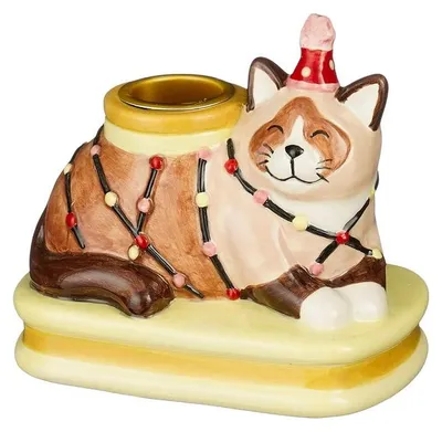 Produktbild von Mio Kerzenhalter Katze l10xb6,5xh9