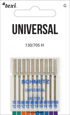 Obrázok produktu pre Univerzálne ihly TEXI UNIVERSAL 130/705 H 10x70-100