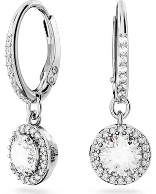 Obrázok produktu pre Náušnice Constella Drop by Swarovski - biele, ródiované
