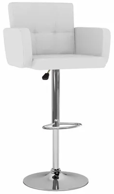 Produktbild von vidaXL Barhocker 2 Stk. Weiß Kunstleder