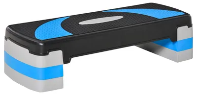 Immagine prodotto di Piattaforma aerobica con 3 gradini, altezza 10/15/20 cm, portata massima 150 kg, dimensioni 80x31x10-20 cm (nera)