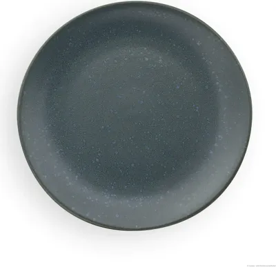 Produktbild von Original Bunzlauer Keramik Teller Ø19,5 cm Frühstücksteller Speiseteller Essteller Kuchenteller flach im Design ZIELON grün