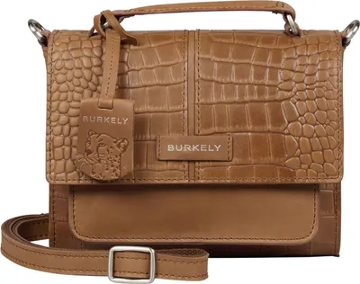 Produktbild von BURKELY Elegante Prägeleder Schultertasche mit verstellbarem Riemen und Innenfächern