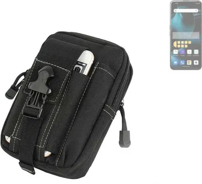 Produktbild von K-S-Trade Gürtel Tasche kompatibel mit Unihertz Start24 Gürteltasche Holster Schutz Hülle Handy Hülle Smartphone outdoor Handy-Hülle schwarz