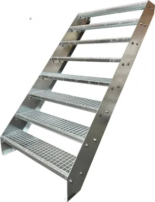 Immagine prodotto di Scala a pioli in acciaio 8 gradini - zincata - (L x A x P) 120 x 152 x 158 cm
