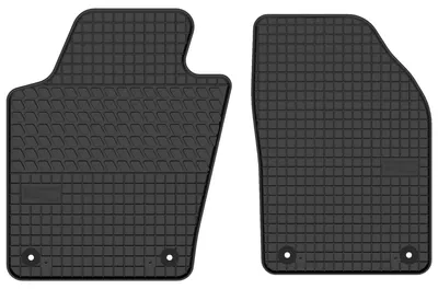 Image de Tapis avant en caoutchouc pour Skoda Fabia III 2014-2021 (hayon/break) – 2 pièces, noirs, sur mesure