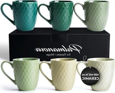 Immagine prodotto di Tazza in Vetroceramica moderna verde, 400 ml, grande