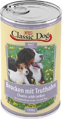 Image de Classic Dog boîte de croquettes à la dinde 1230g