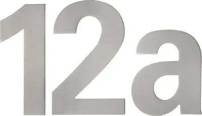 Immagine prodotto di numero civico edi cifra 8 VA ma 150mm L.110mm - 2508/0000/00
