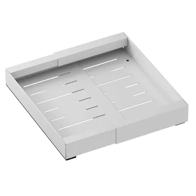 Produktbild von MODFU Teleskopschublade -30- 46 cm, Küchenschublade, Schublade, Korbauszug, Schrankauszug, Schubladeneinsätze für Küchenschrank Weiß
