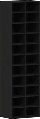Produktbild von vidaXL Schuhschrank Schwarz Eichen-Optik 54x34x183 cm Holzwerkstoff