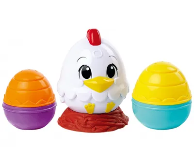 Produktbild von Simba ABC Stapelspielzeug Stehaufmännchen mit Eierhälften & Nest, 11 cm