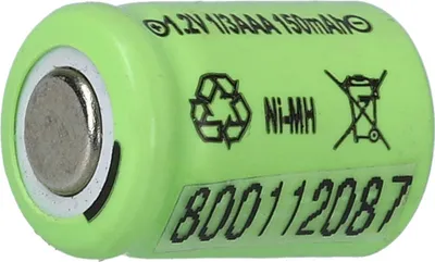 Produktbild von vhbw Akku Ersatz für 1/3AAA für Modellbau (150mAh, 1,2V, NiMH)