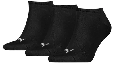 Obrázok produktu pre Ponožky Puma Sneaker Socken Plain, čierne, balenie 3 kusov: veľkosť 39-42. Veľkosť: 39-42