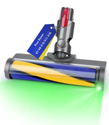 Ersatzbürste für Dyson V7-V15, weiche Rolle mit LED-Licht