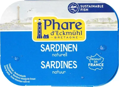 Productafbeelding van Phare d'Eckmühl Sardientjes Naturel (135 gr)