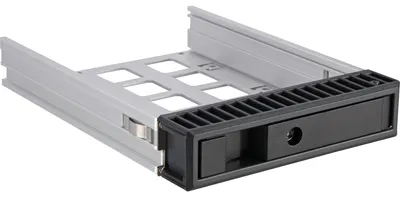 Produktbild von ICY BOX Carrier IB-129SSK-B mit 4 HDD-Schrauben, HDD-Gehäuse, 2.5/3.5", SAS, SATA, 6 Gbit/s, Hot-Swap, Aluminium, Schwarz