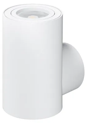 Zdjęcie produktu dla Kinkiet ścienny LED One Wall GU10 38°, cylindryczny, matowobiały, nowoczesny design do oświetlenia wnętrz – Beneito & Faure