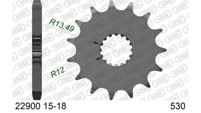 Produktbild von AFAM Kettenritzel 22900-17 Vorne für SUZUKI MOTORCYCLES GSX-R Stahl