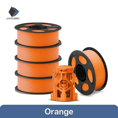 Obrázok produktu pre Filament pre 3D tlačiarne – PLA 1,75 mm – 5 kg – vysoká presnosť – stabilná extrúzia – oranžová