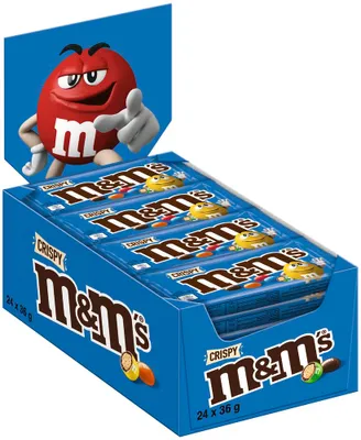 Produktbild von M&M - m's crispy, Beutel mit 36 g, 24er-Pack