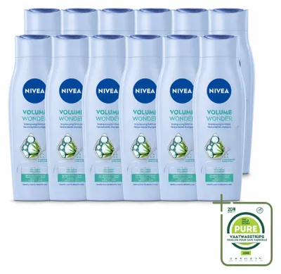 Obrázok produktu pre 12 ks šampónu NIVEA Volume Care – pre objem a posilnenie vlasov – 250 ml – veľké balenie – 12 kusov