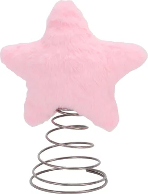 Produktbild von Xmas Tree Topper Adorable Plüsch Baumkrone Stern für Xmas Party Desktop Home Decoration Roseate