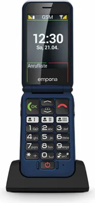 Produktbild von Emporia emporiaJOY, Klapphandy, Single SIM, 7,11 cm (2.8"), 2 MP, 1300 mAh, Blau