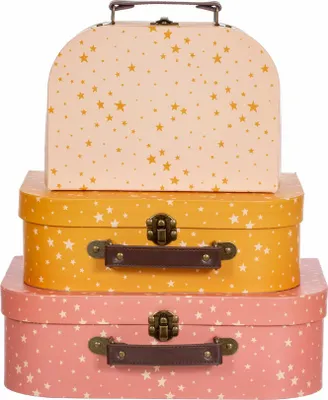 Image de LITTLE STARS - Valise décorative pour enfants, 3 pièces, Sass&Belle