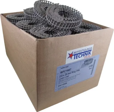 Produktbild von Haftennägel 2,8x25 mm A4 für Bostitch Haftennagler FH57 N66FH-2-E N75FH-2-E 6,3M KB