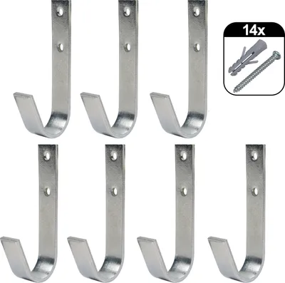 Immagine prodotto di Set di ganci da parete 7 pezzi curvi