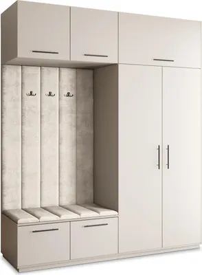 Produktbild von Masseno Garderobe-Set REMA 200/240/60 cm Modern Garderobenschrank Kaschmir