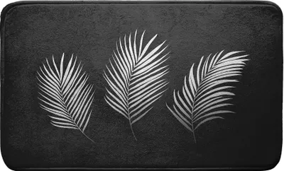 Image de Tapis de bain Orbelles Noir argent