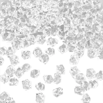 200 Acryl-Eiswürfel, funkelnde Dekosteine, 1,1 x 1,4 cm