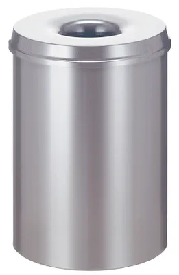 Immagine prodotto di V-Part - Feuerlöschender Papierkorb 30 Liter - Steel   - Silber