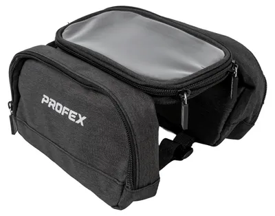 Produktbild von Profex 93015 Fahrradrahmentasche Mit 2 Fächern Und Handyhülle