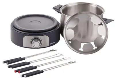 Produktbild von SILVERCREST Elektro Fondue Set Edelstahl 3L 1500W SFE 1500 D3 silber