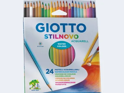 Produktbild von GIOTTO Farbstifte Stilnovo Acquarell 24 Stück Kartonetui