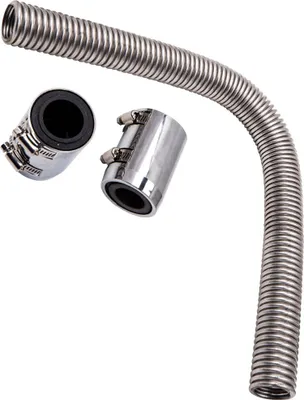 Produktbild von 24'' Edelstahl Kühlerschlauch Kit for Chevy Ford for Chrom Radiator Hose New