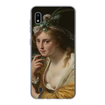 Produktbild von MuchoWow® Handyhülle Schutzhülle Hülle für Samsung Galaxy A10 Eine Hirtin - Gemälde von Paulus Moreelse Silikon Softcase Handy Hülle - Schutzhülle